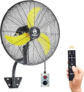 FUGOO 20” Outdoor Quiet Oscillating Wall Mount Fan