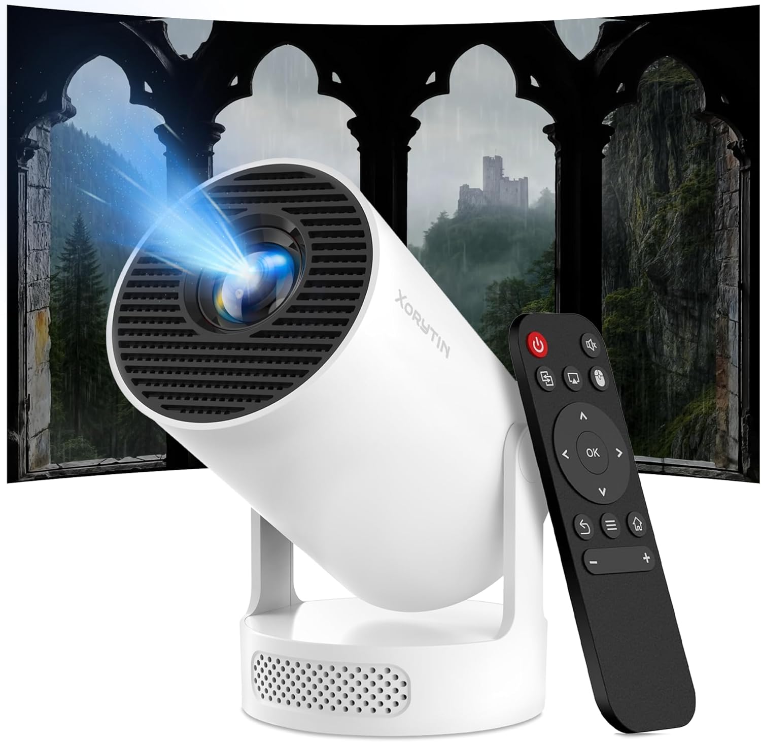 Smart 4K Rotatable Mini Home Projector