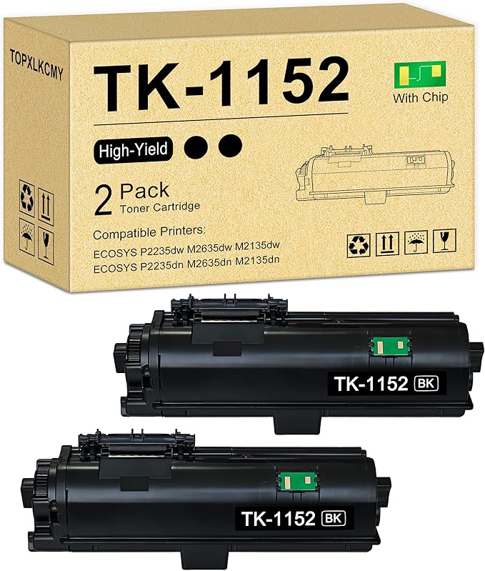 TK-1152 High-Yield Black Toner 2-Pack