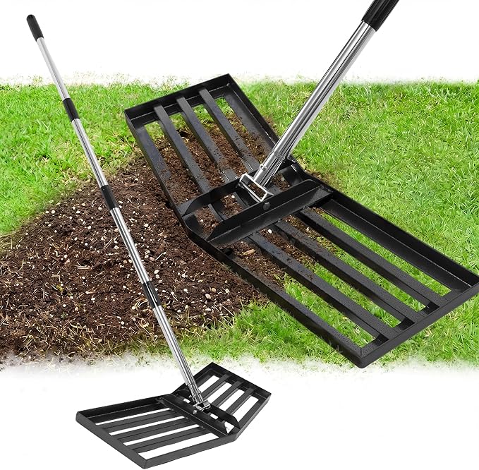 36-Inch Stainless Steel Lawn Leveling Rake