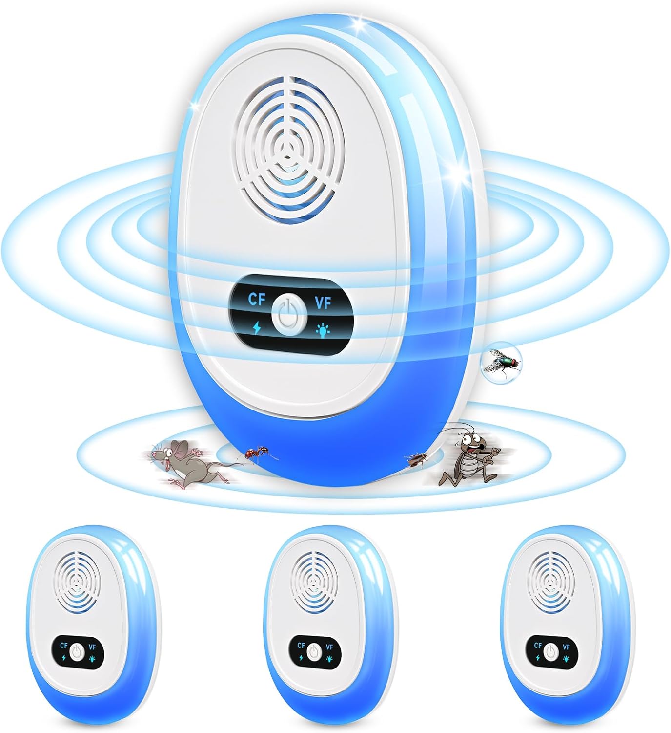 Strongest 4-Pack Ultrasonic Pest Repeller – 2026 Advanced UK Plug-In