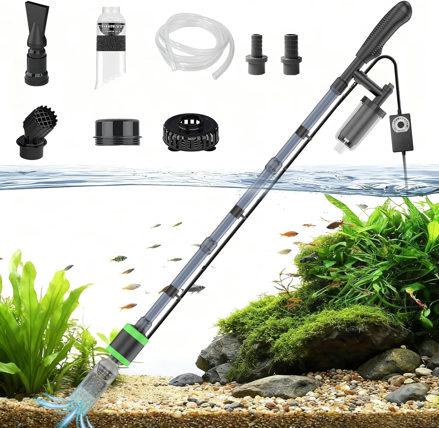 15W Multi-Function Electric Aquarium Gravel Cleaner