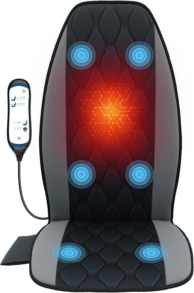 CILI Quiet Vibration Massage Chair Pad with Graphene Heat