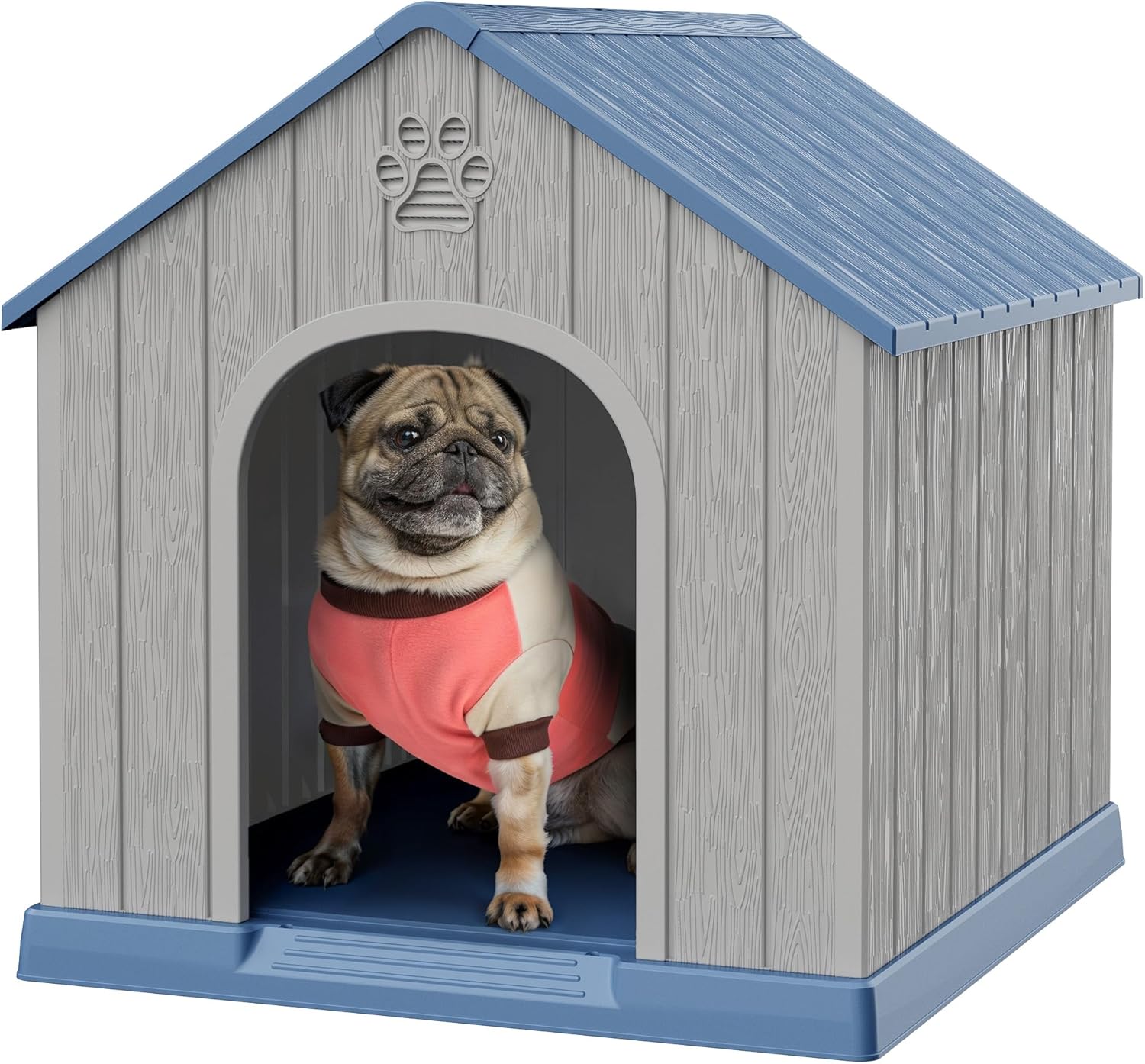 Bifanuo Weatherproof Plastic Dog House (Small to Medium)