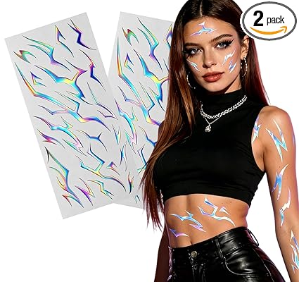 Fantasy Demon Mark Mystic Energy Temporary Tattoos