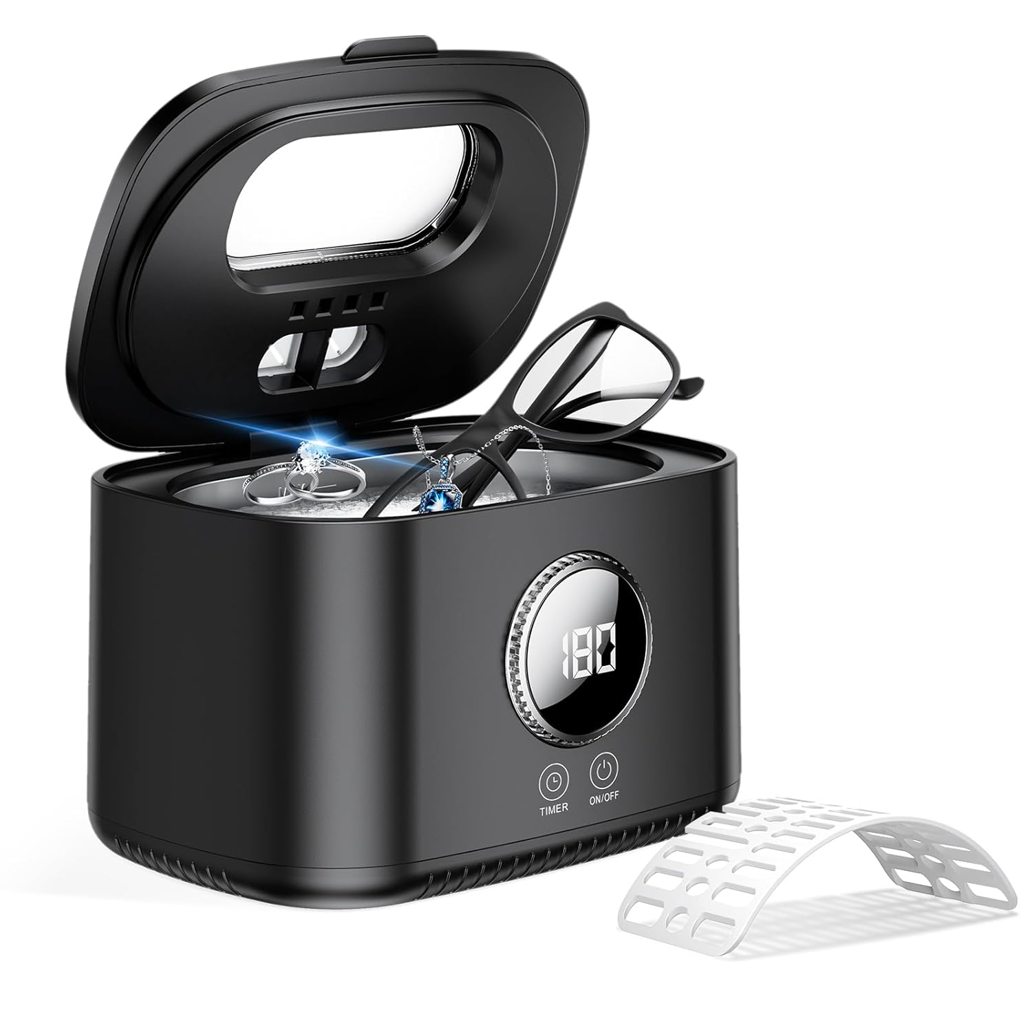 Ultrasonic Jewelry Cleaner 47kHz 5 Modes