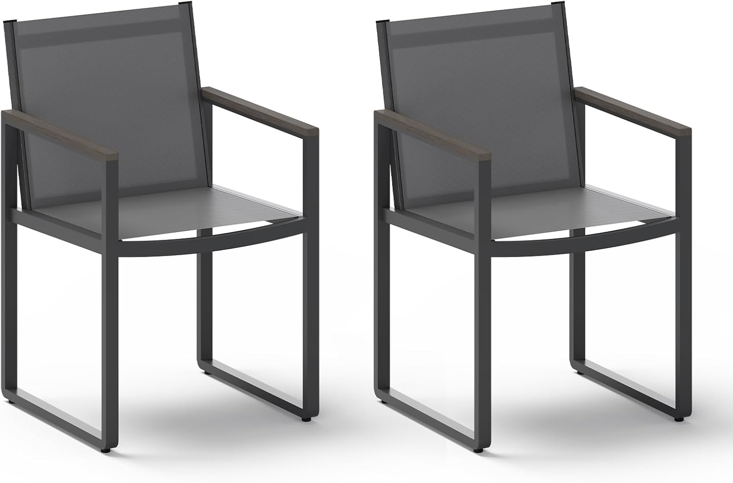Aluminum Mesh Outdoor Dining Chairs