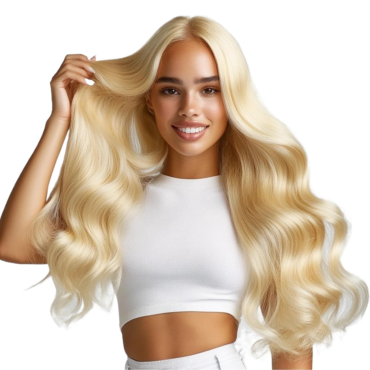 28-Inch 613 Blonde 13×6 HD Lace Front Human Hair Wig
