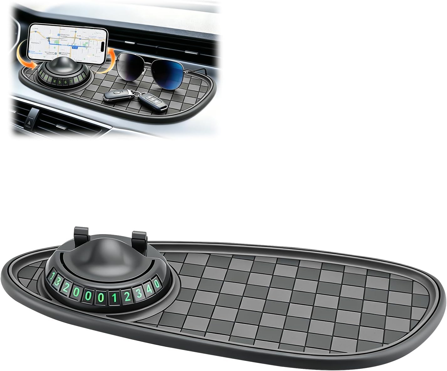 4-in-1 Multifunctional Car Anti-Slip Dashboard Mat