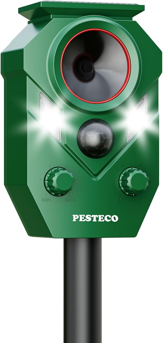 Solar Ultrasonic Animal Repellent & Deterrent
