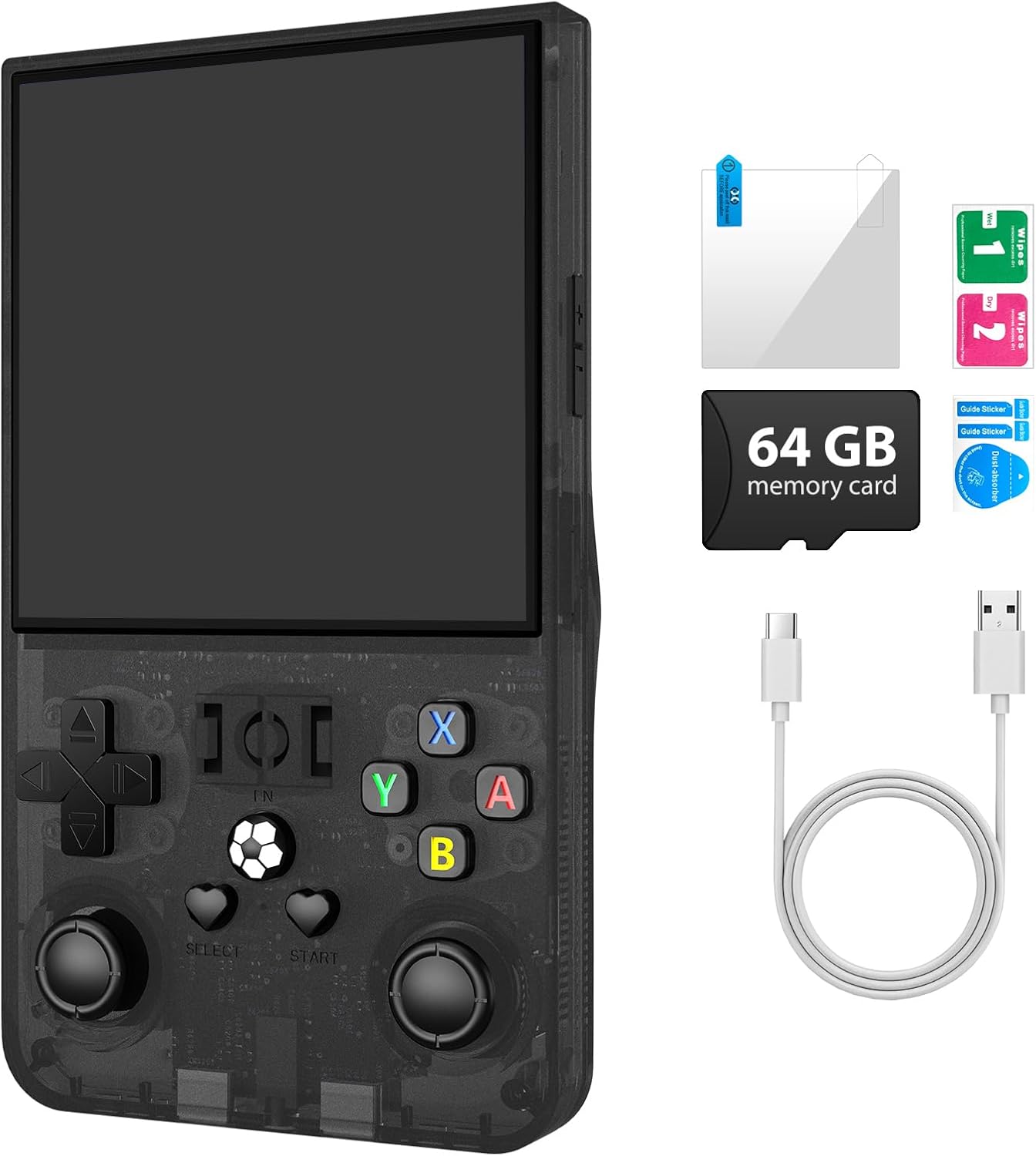 Classic Black Retro Handheld Game Console