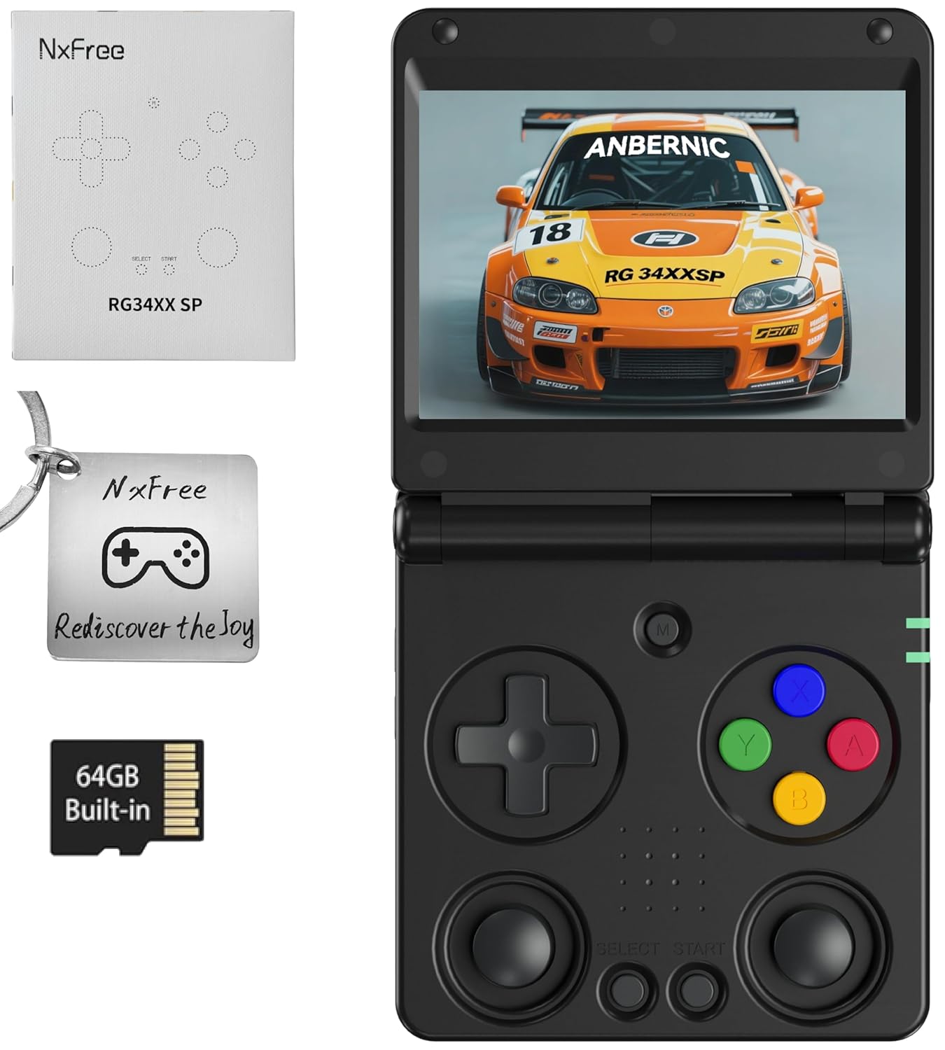 Anbernic RG34XXSP Retro Gaming Handheld