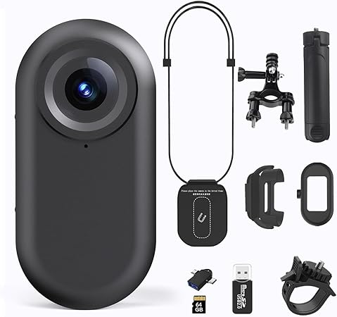 1080P HD Wearable Body Camera with 180° Rotatable Lens