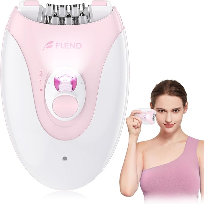 Rechargeable 2-Speed Women’s Epilator with LED Light