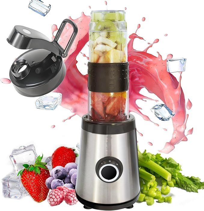 2-in-1 Portable Personal Blender & Food Processor