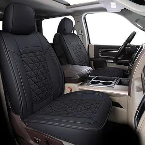 Coverado Custom-Fit Full Set Seat Covers for Dodge RAM