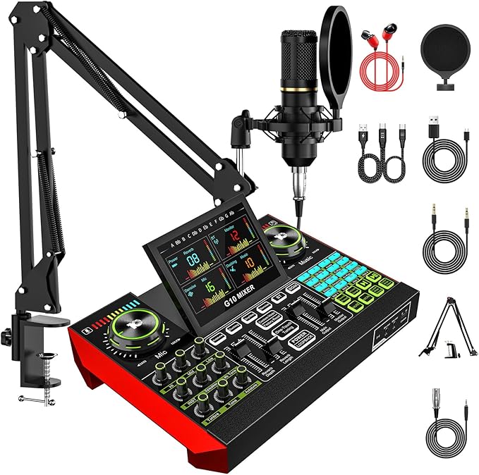 Complete Podcast Equipment Bundle with BM800 Condenser Microphone