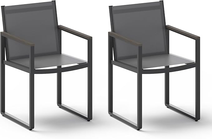 Aluminum Outdoor Mesh Dining Chairs