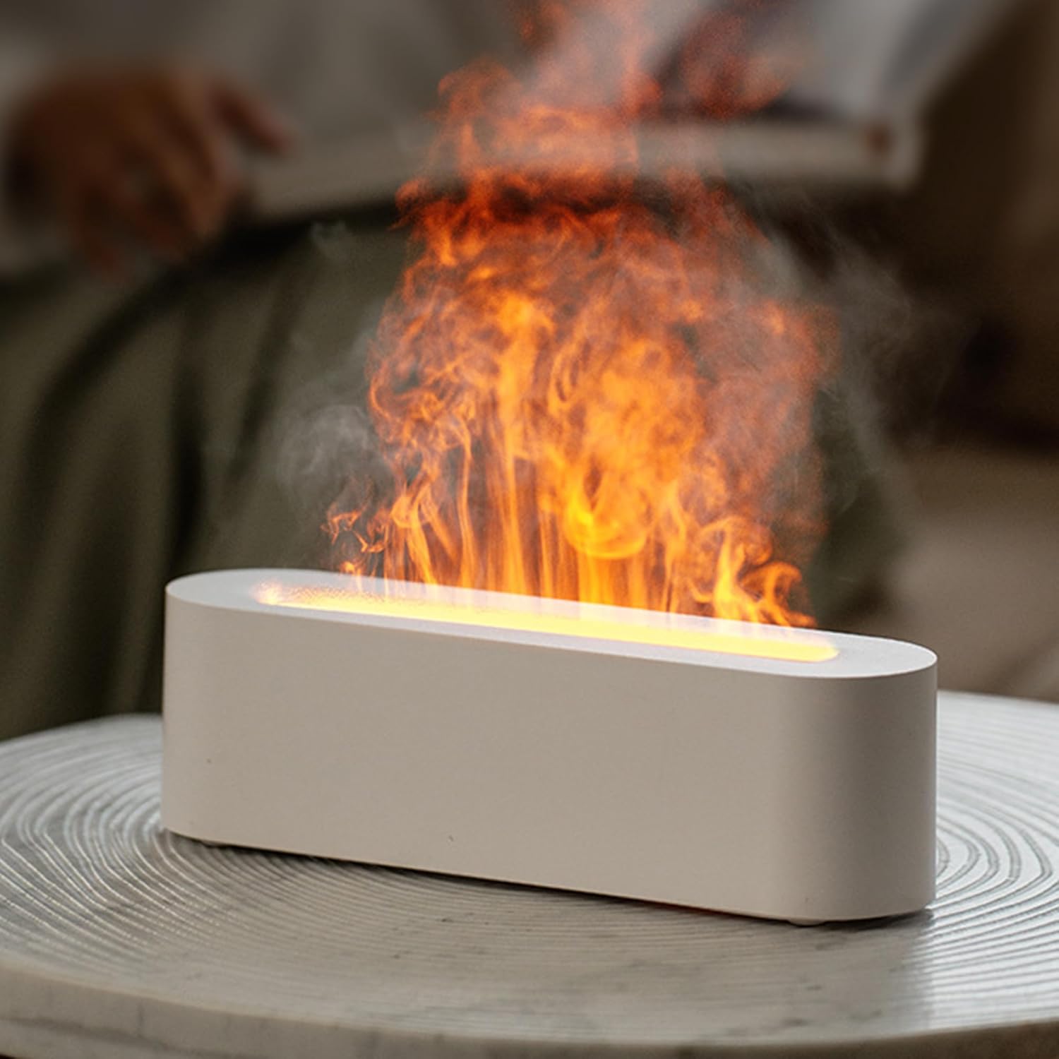 Ultrasonic Fireplace Flame Essential Oil Diffuser