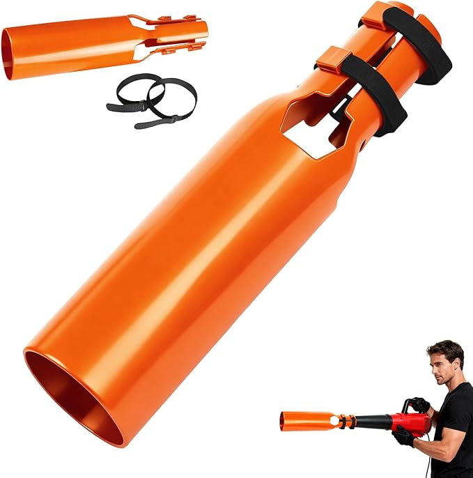 Upgraded Orange Leaf Blower Airflow Booster