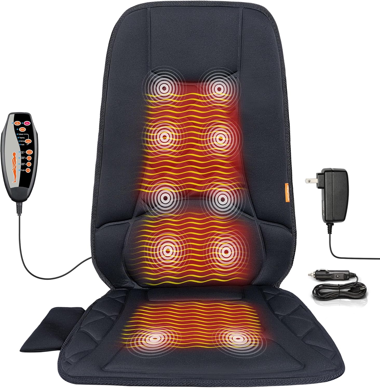 CARSHION 10-Motor Heated Massage Cushion