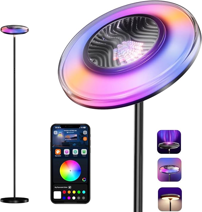 Smart RGB Ripple Projector Floor Lamp