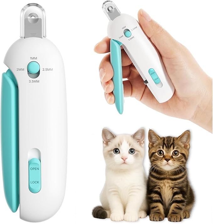 Professional Cat Nail Trimmer with Adjustable Safety Guard