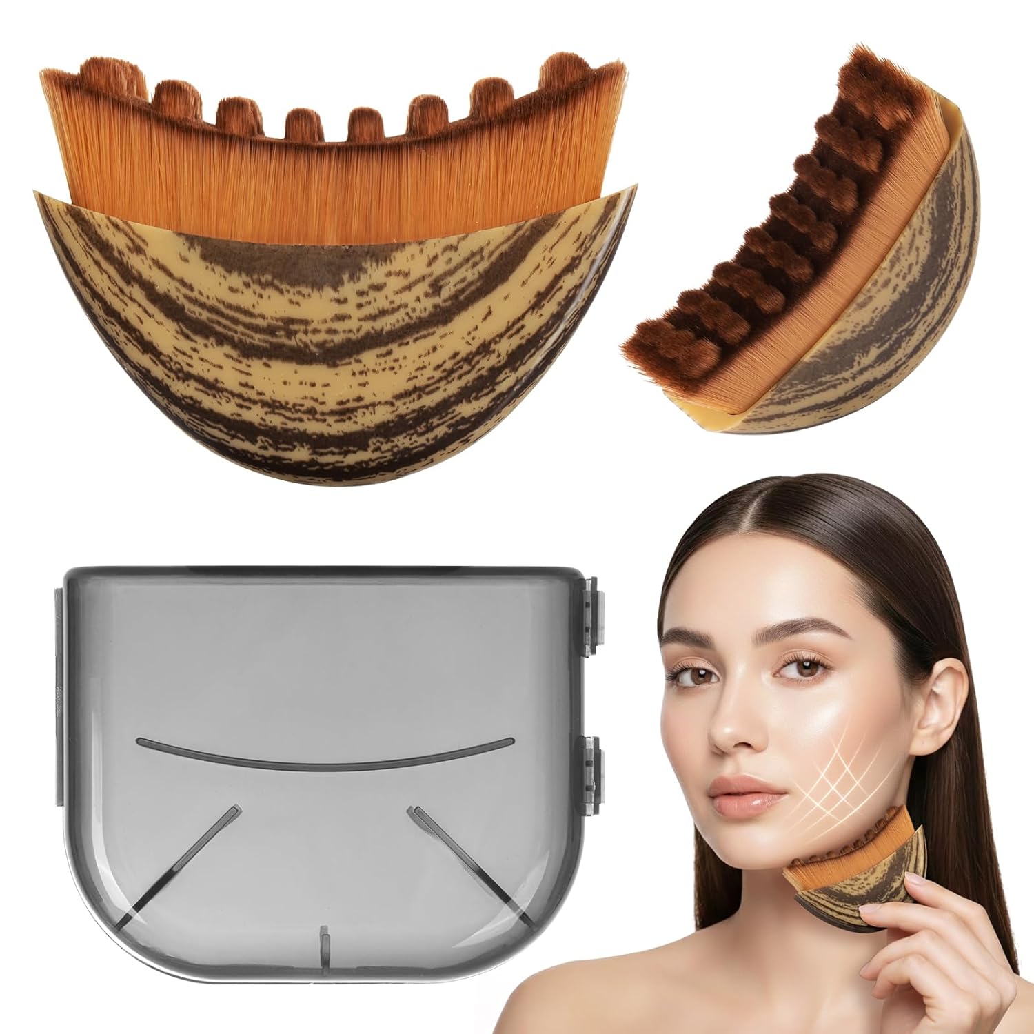 Lymphatic Facial Sculpting And Contour Brush