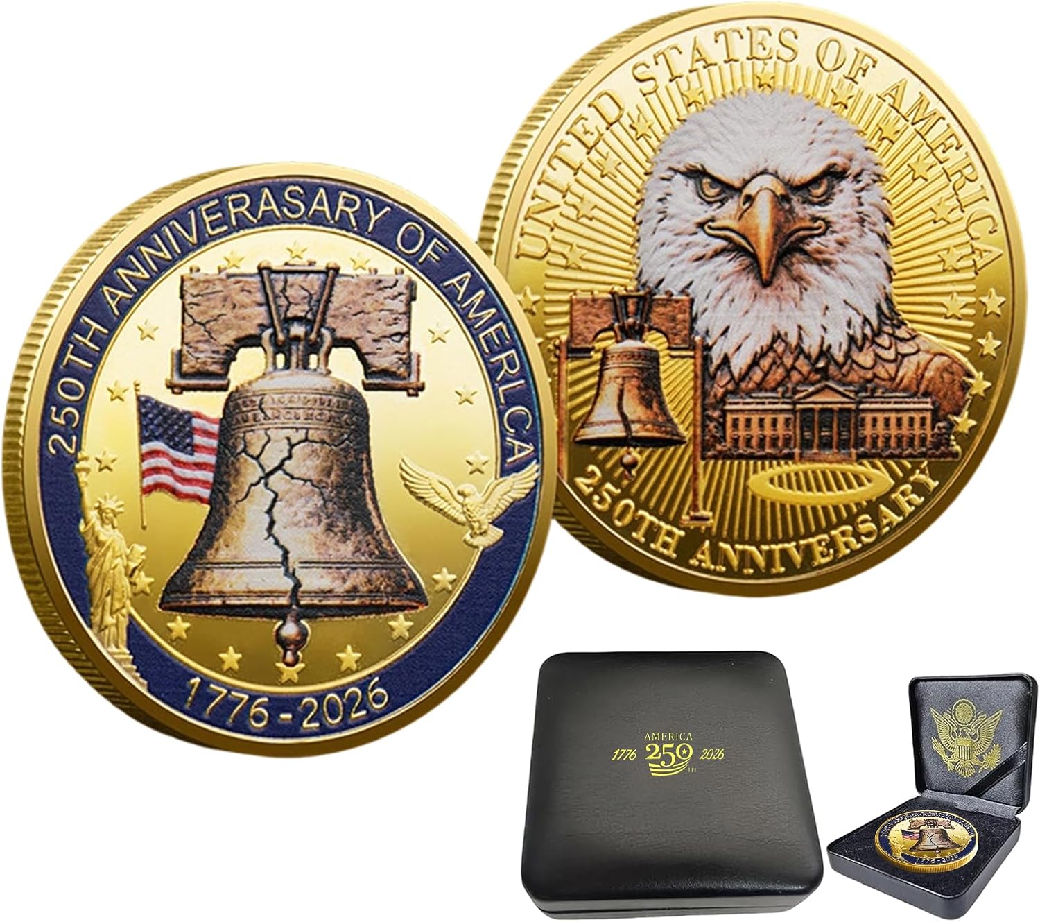 USA 250th Anniversary Commemorative Challenge Coin