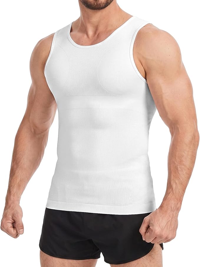 Men’s Compression Tank Top Body Shaper Vest