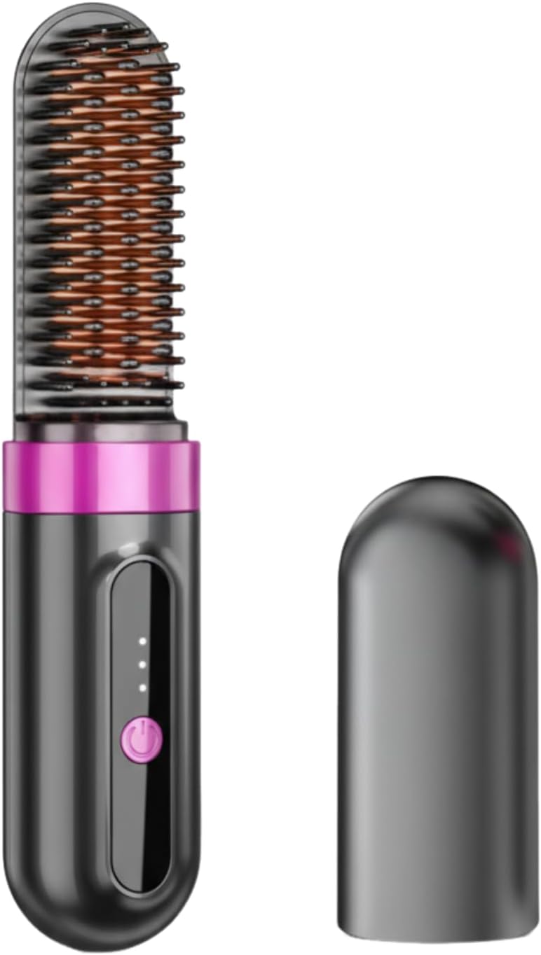 300 Million Negative Ionic Cordless Hair Straightener Brush