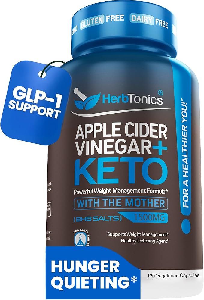 Herbtonics Apple Cider Vinegar + Keto BHB Capsules