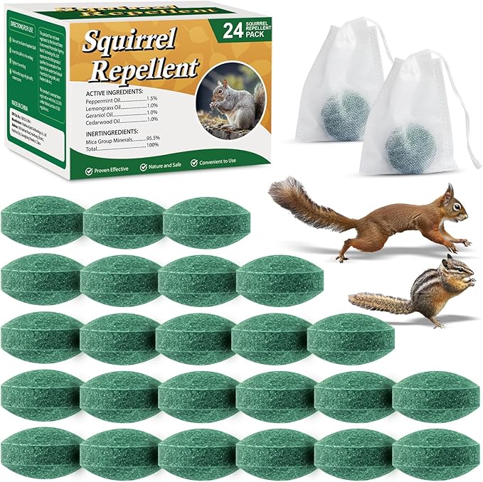 Squirrel Repellent Packs For Attic And Engines