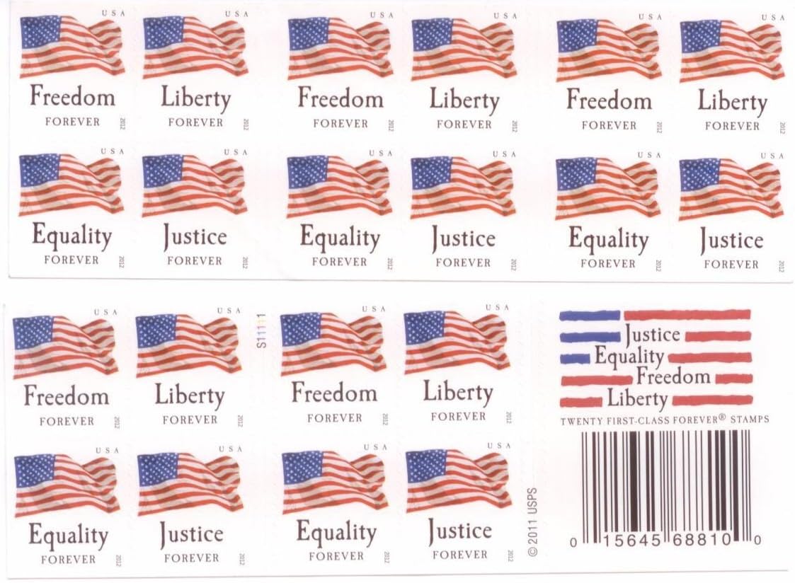 USPS Forever Stamps Four Flags Booklet