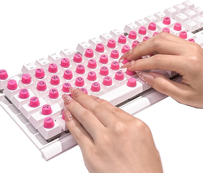 64-Piece “Long Nail” Keyboard Typing Aid (Pink)