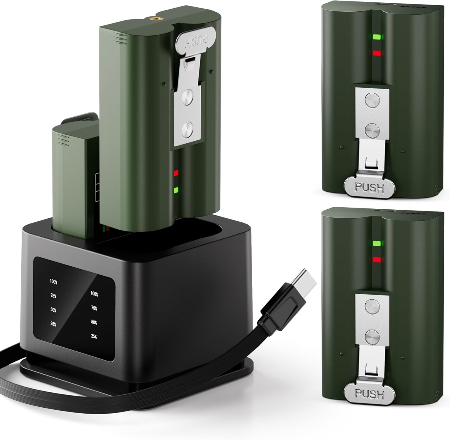 High-Capacity Ring Doorbell & Camera Replacement Battery 4-Pack