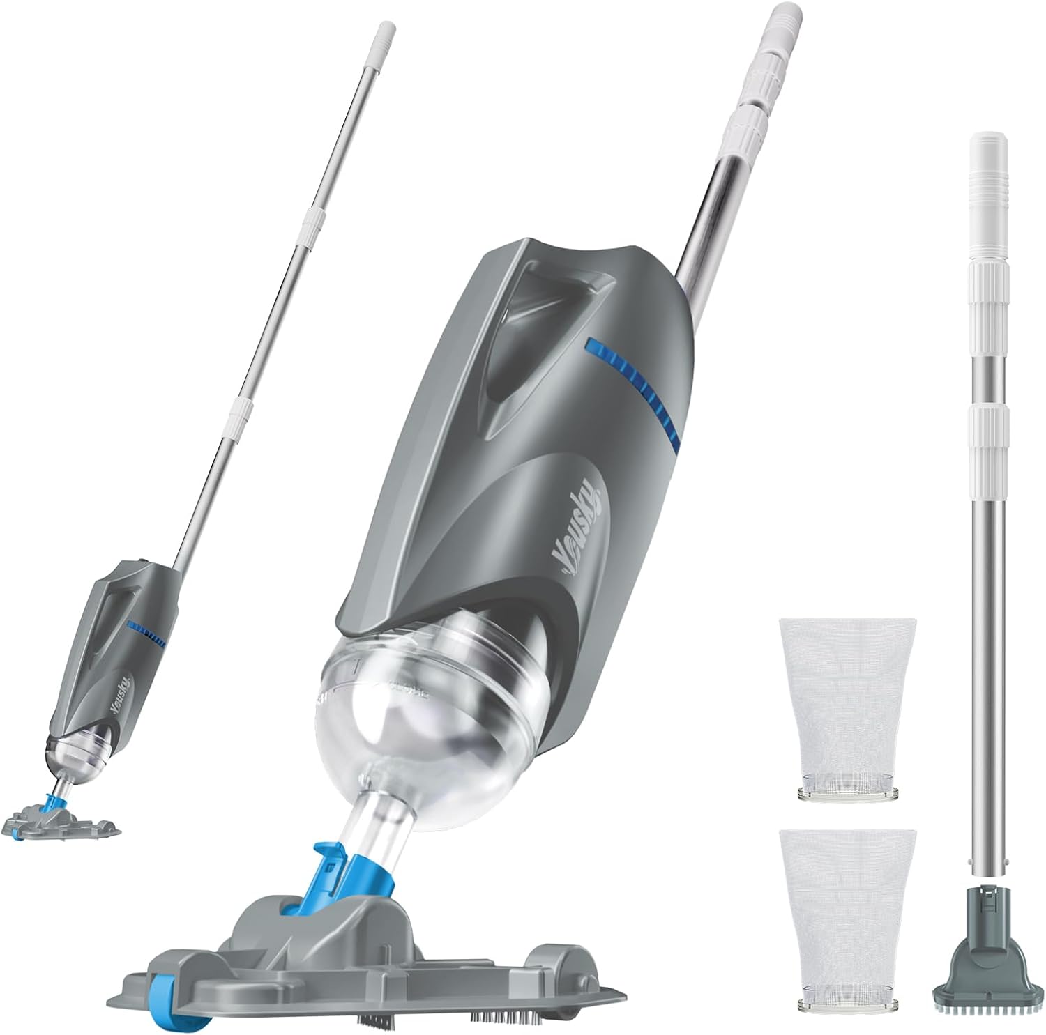 Cordless Handheld Pool & Spa Vacuum (Grey)