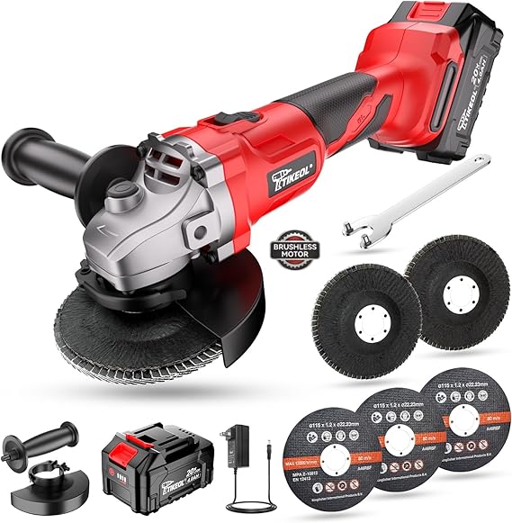 Brushless 4-1/2 Inch Cordless Angle Grinder Kit