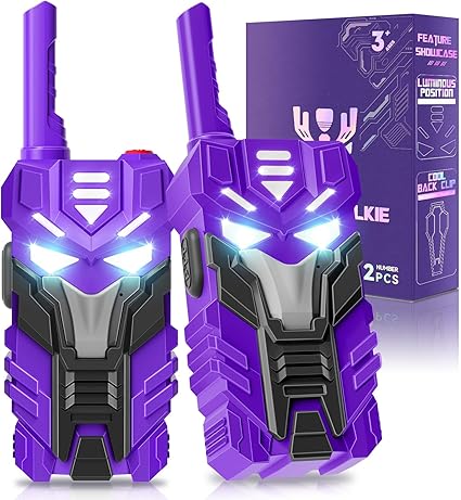Purple Doomlord Transform Robot Walkie Talkies (2-Pack)