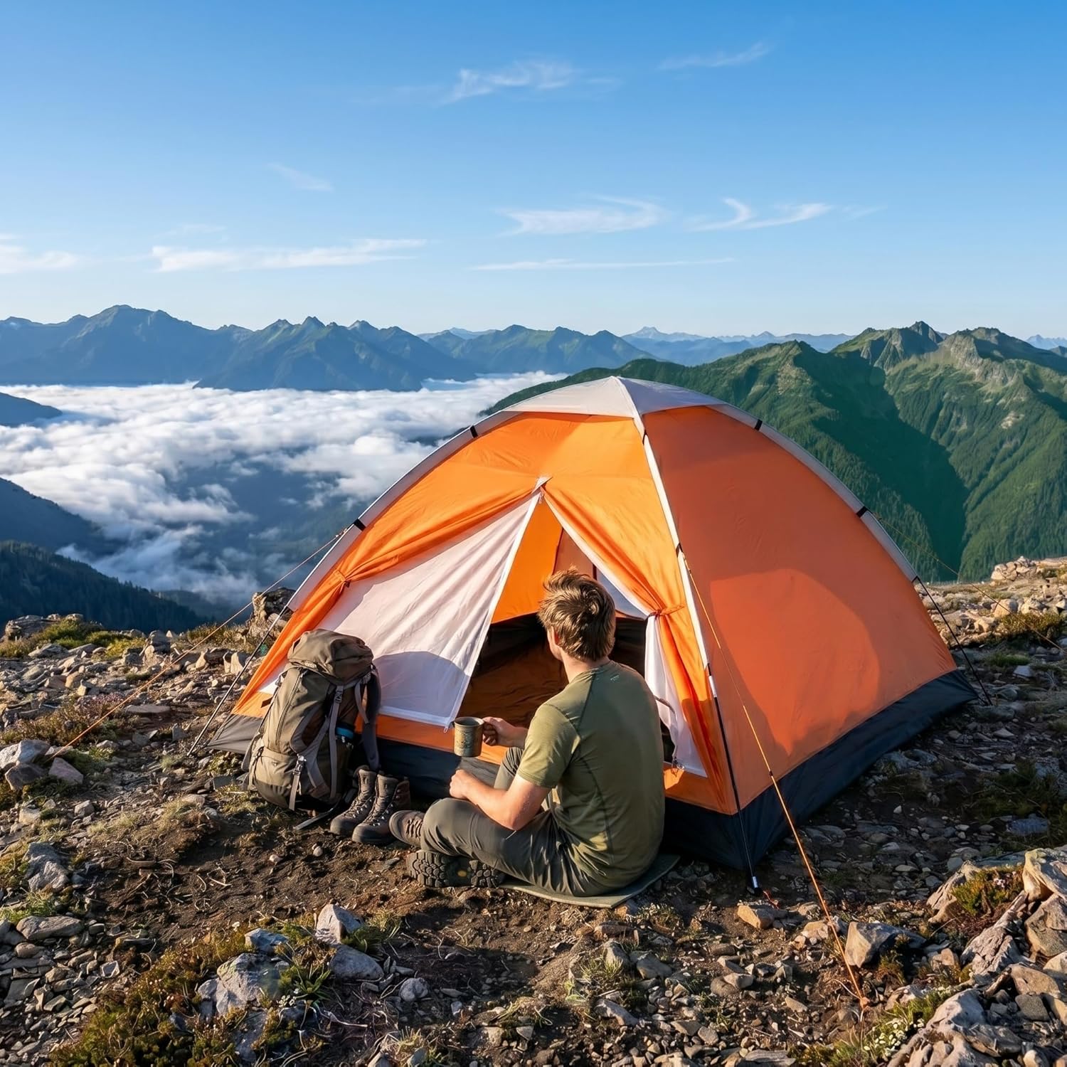 1-Person Waterproof Camping Tent
