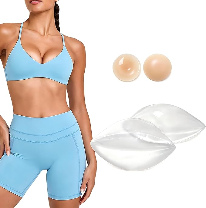 Adhesive Silicone Bra Inserts Push-Up Pads