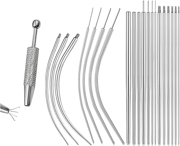 21-Piece Surgical Steel Piercing Taper & Jewelry Assistant Set