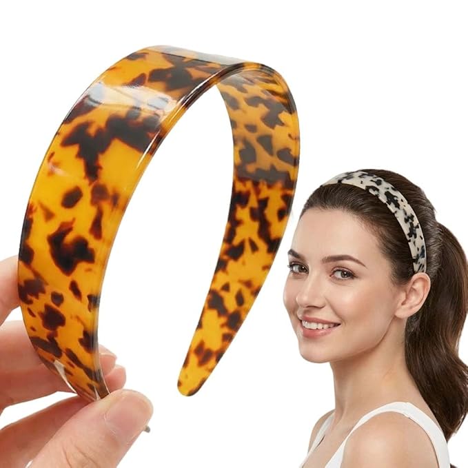 Tortoise Shell Headband with Teeth for Women