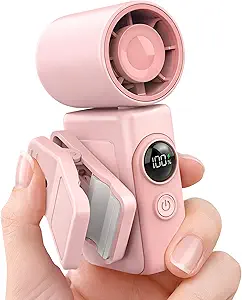 High-Velocity Clip-On Portable Rechargeable Mini Fan