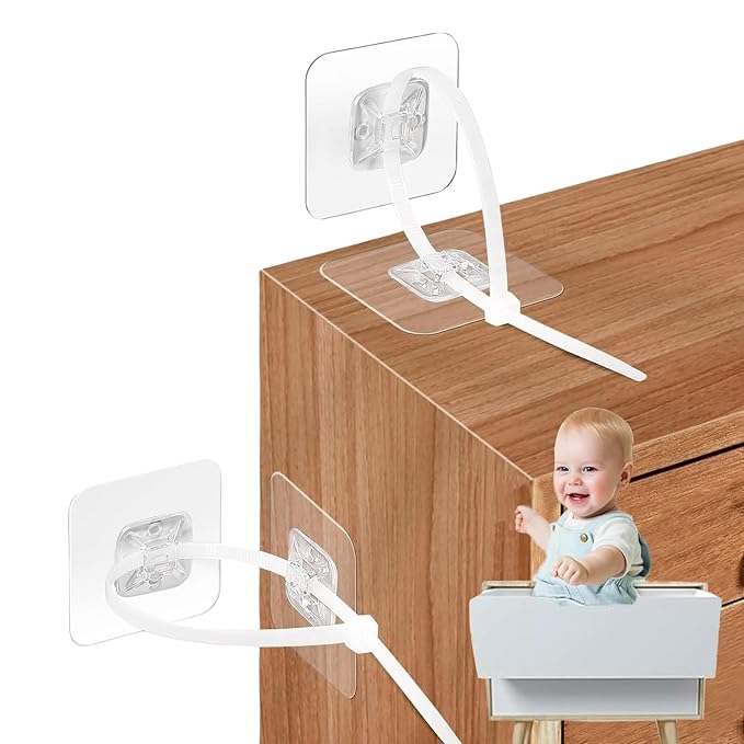 No-Drill Furniture Safety Anchors (10 Pack)