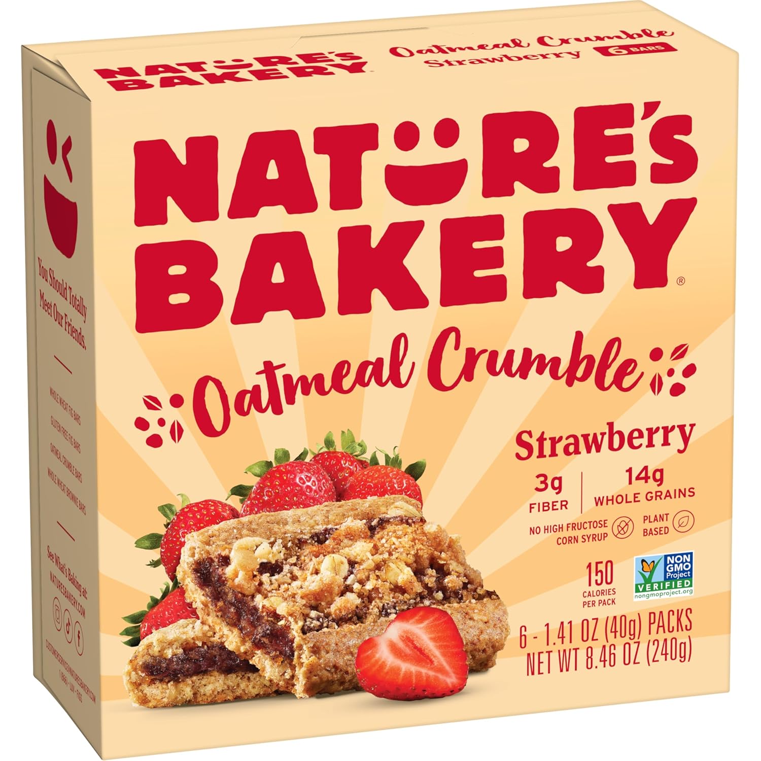 Nature’s Bakery Strawberry Oatmeal Crumble Bars (6 Count)