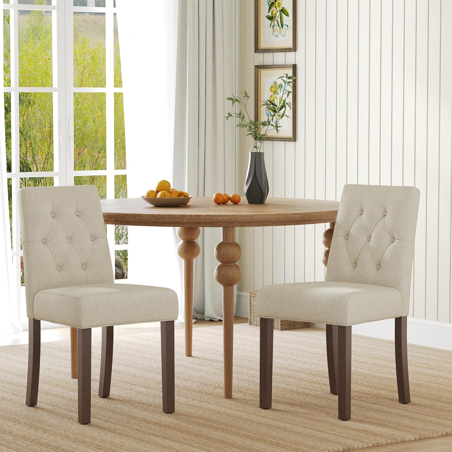 Modern Upholstered Parsons Dining Chairs