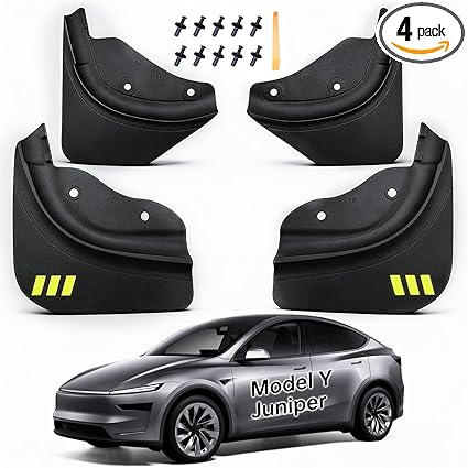 Mud Flaps Splash Guards for Tesla Model Y Juniper (Set of 4)