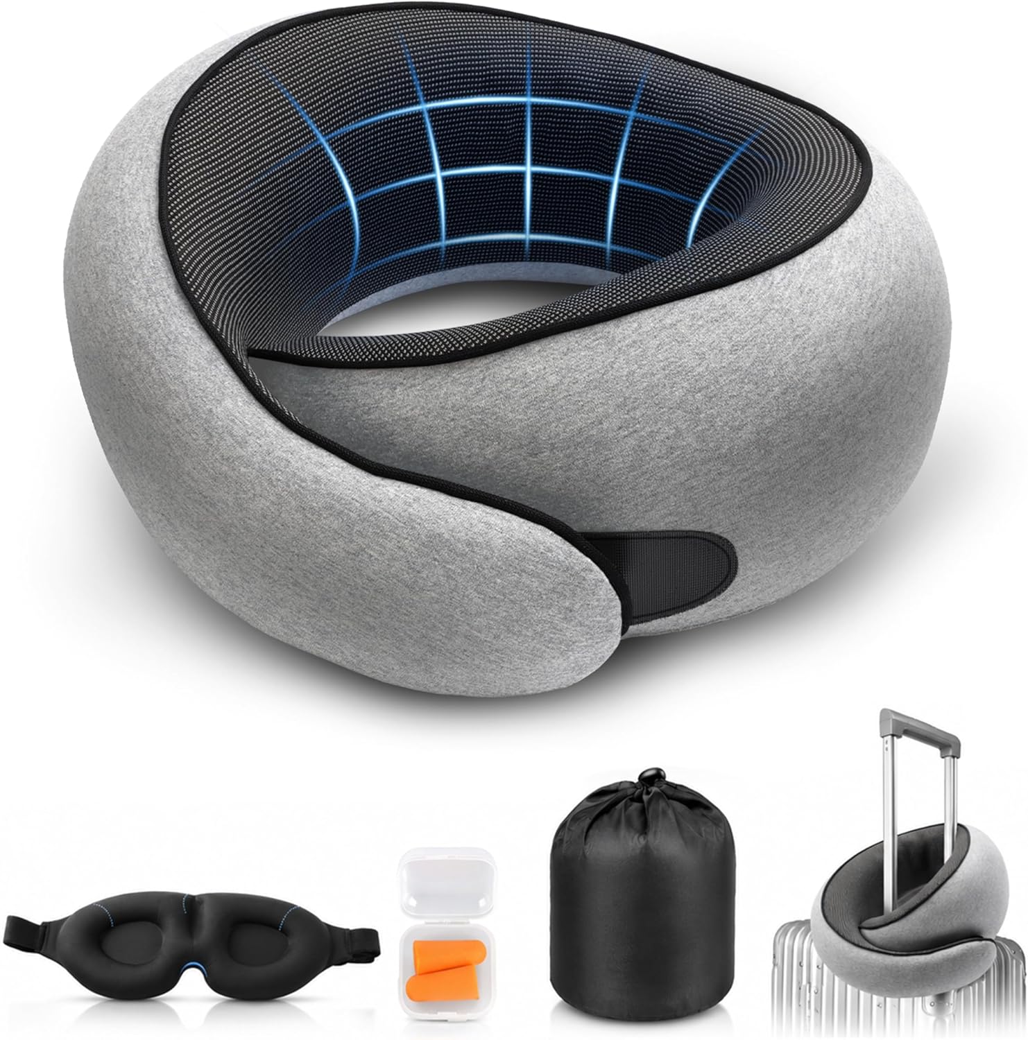 Memory Foam Travel Neck Pillow