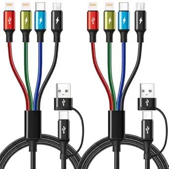 6-in-1 Multi Charging Cable (2 Pack, 6FT)